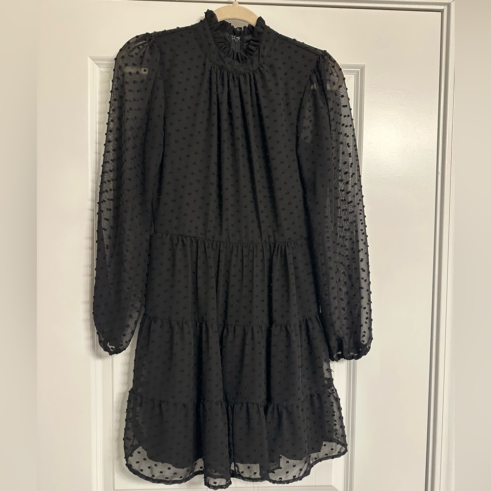Trixxi Black Long Sleeve Dress
